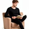WEERTI Men's Thermal Underwear Set Long Johns Fleece Base Layer-5