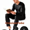 WEERTI Men's Thermal Underwear Set Long Johns Fleece Base Layer-4