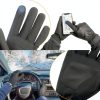 ihuan Women's Winter Ski Gloves Waterproof Windproof Black Medium-4