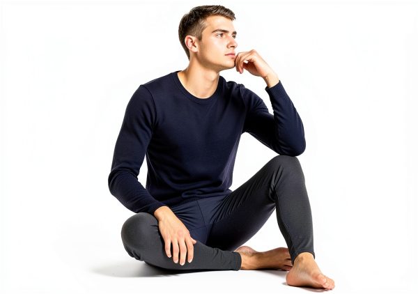 WEERTI Men's Thermal Underwear Set Long Johns Fleece Base Layer-6