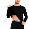 WEERTI Men's Thermal Underwear Set Long Johns Fleece Base Layer-1