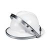 Blue Eagle Aluminum Face Shield Adapter for Full-Brim Hard Hat | Visor Bracket | Silver Color | with 1 Free Replacement High Impact Visor-6