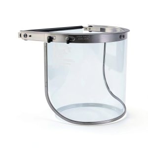 Blue Eagle Aluminum Face Shield Adapter for Full-Brim Hard Hat | Visor Bracket | Silver Color | with 1 Free Replacement High Impact Visor-0