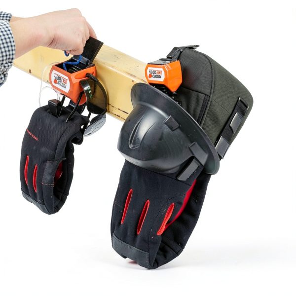 Hard Hat Caddy, All-in-One PPE Organizer with Magnetic Backing, Belt Clip, & Hook, Compatible with All Safety Gear Brands, Ideal for Construction, Utility, Line Workers & Miners-3