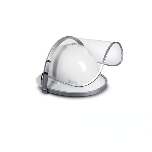 Blue Eagle Aluminum Face Shield Adapter for Full-Brim Hard Hat | Visor Bracket | Silver Color | with 1 Free Replacement High Impact Visor-5