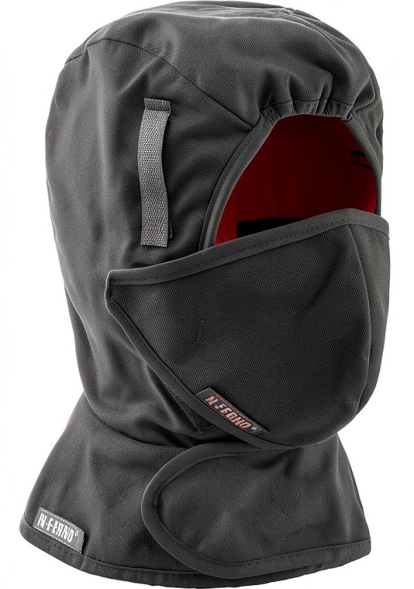 Winter Hard Hat Liner Ergodyne N-Ferno 6871 Kit Black 2‑Layer Fleece-0