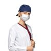 Syhood 6 Pieces Adjustable Bouffant Caps with Sweatband and Button-3