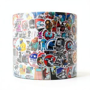 Zonon 100 Pcs Welding Stickers Decals for Hard Hats Tool Boxes-0